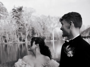Candid moment shared between the couple