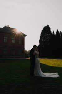 Formal couple portrait at Tredegar House, Newport