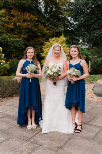 Formal photo of bride and bridesmaids