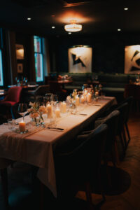 Table setting detail at Cardiff Townhouse by Coppa Club