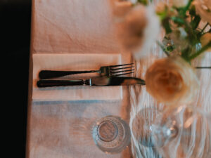 Wedding table styling and place settings at Cardiff Townhouse